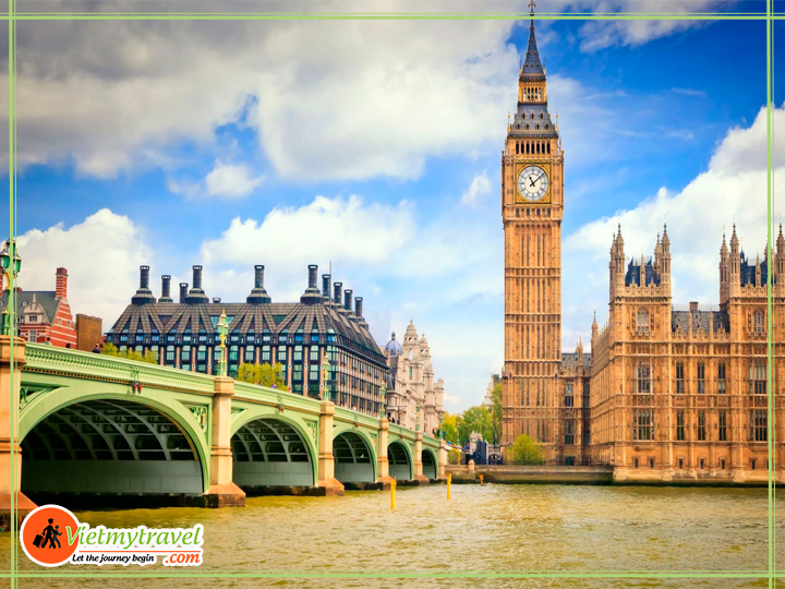 Du lịch Anh quốc - Tháp đồng hồ Big Ben