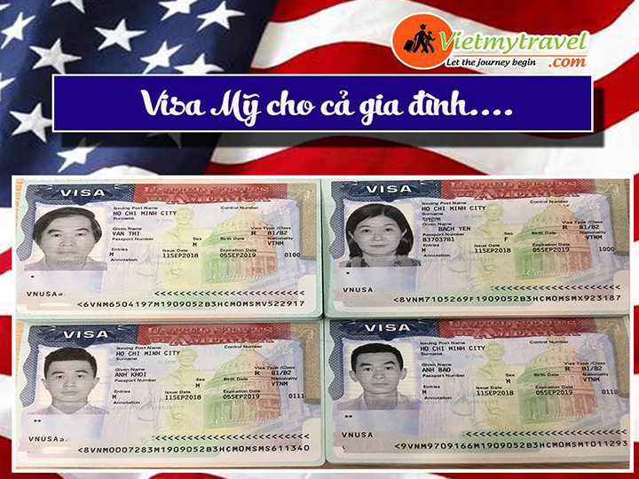 Trường hợp đi du lịch cả nhà (không còn ràng buộc quan hệ tại Việt Nam) Vẫn đậu Visa Mỹ.