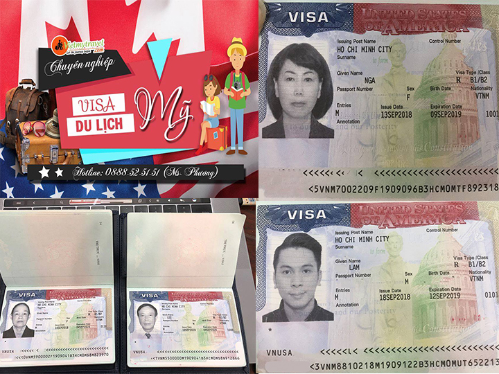 Một trong số rất nhiều khách hàng đầu Visa Mỹ tại Vietmytravel.