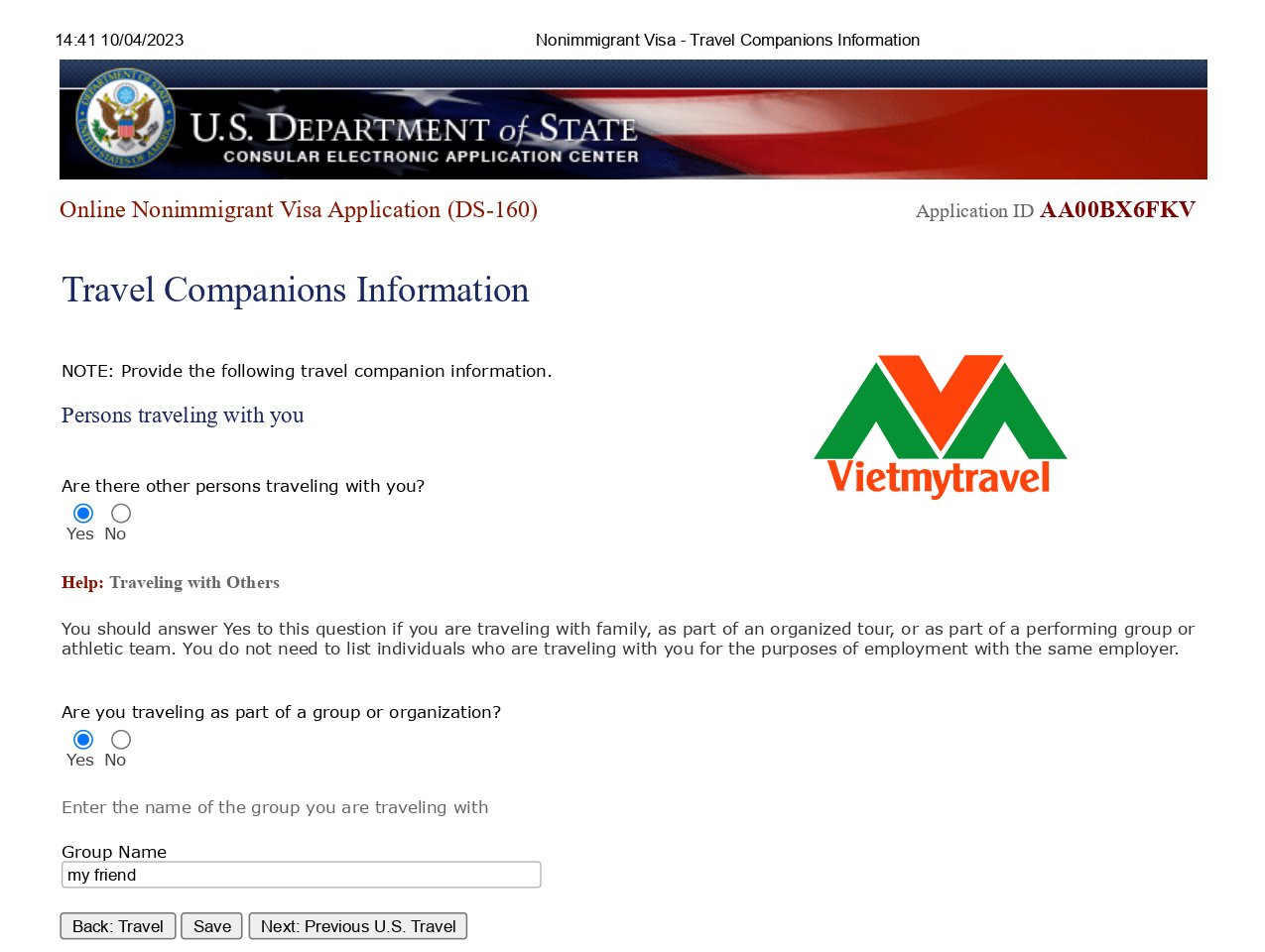 Thông tin hướng dẫn làm visa Mỹ chi tiết, mới nhất, đầy đủ nhất tại Vietmytravel
